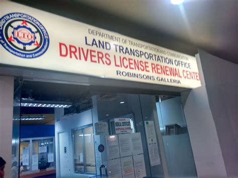 LTO Robinsons Galleria Drivers License Renewal .